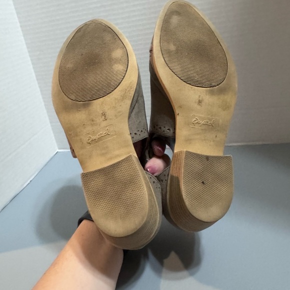 Qupid Taupe Ankle Booties with Cutout Design - Picture 4 of 4